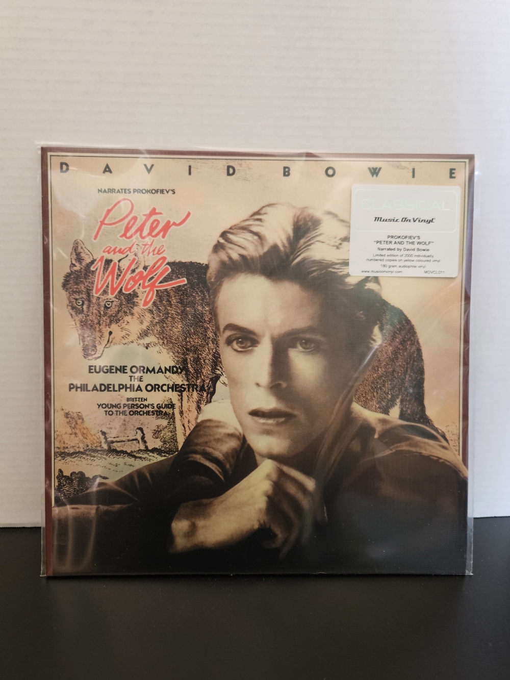 David Bowie "Peter and the Wolf" Yellow Numbered Vinyl - Limited To 2000 Copies